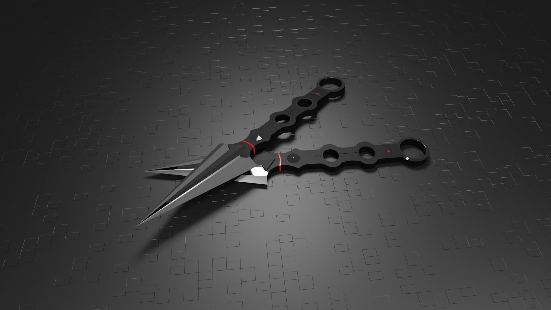 Low Poly Throwing knife free VR / AR / low-poly 3D model | CGTrader