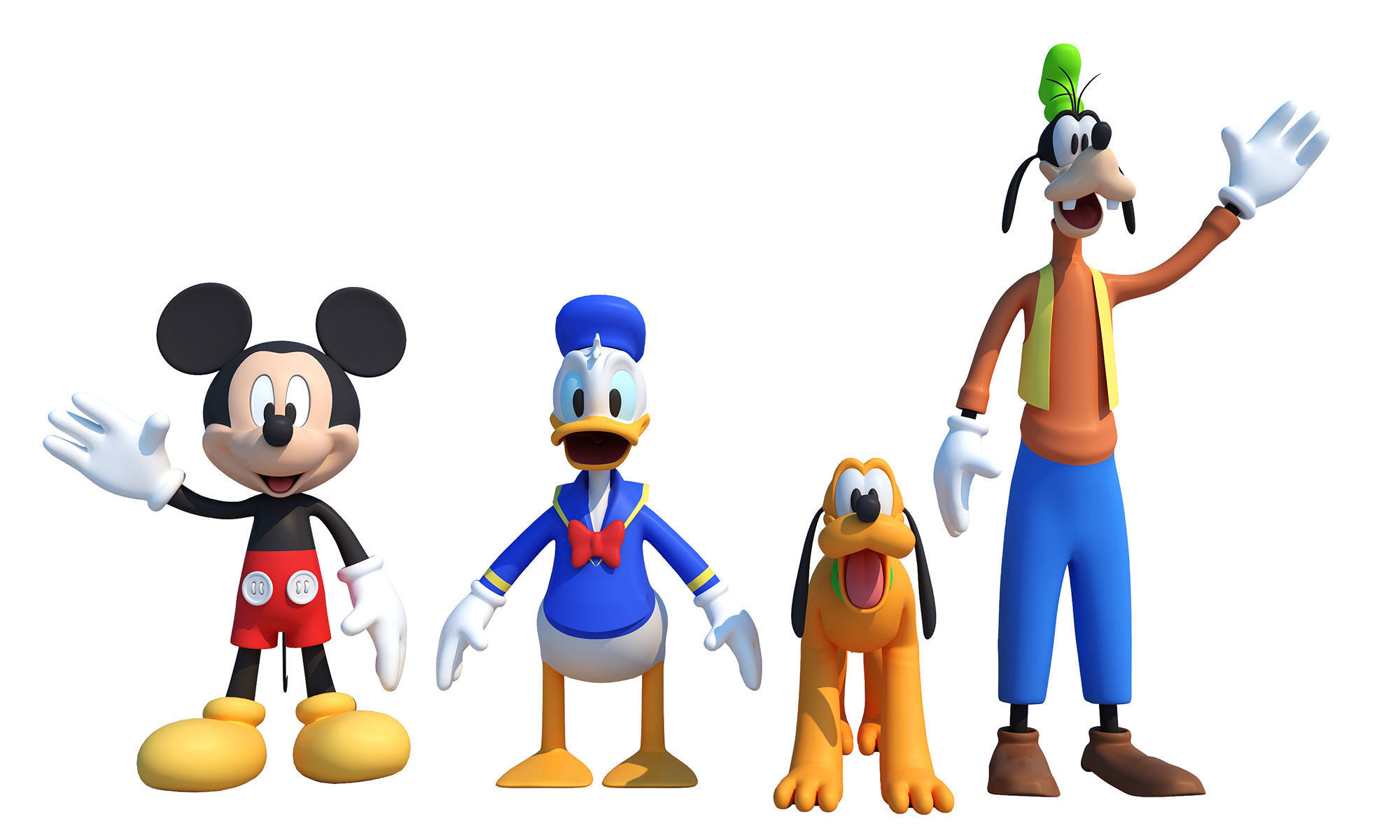 Mickey Mouse Friends  3D model_1