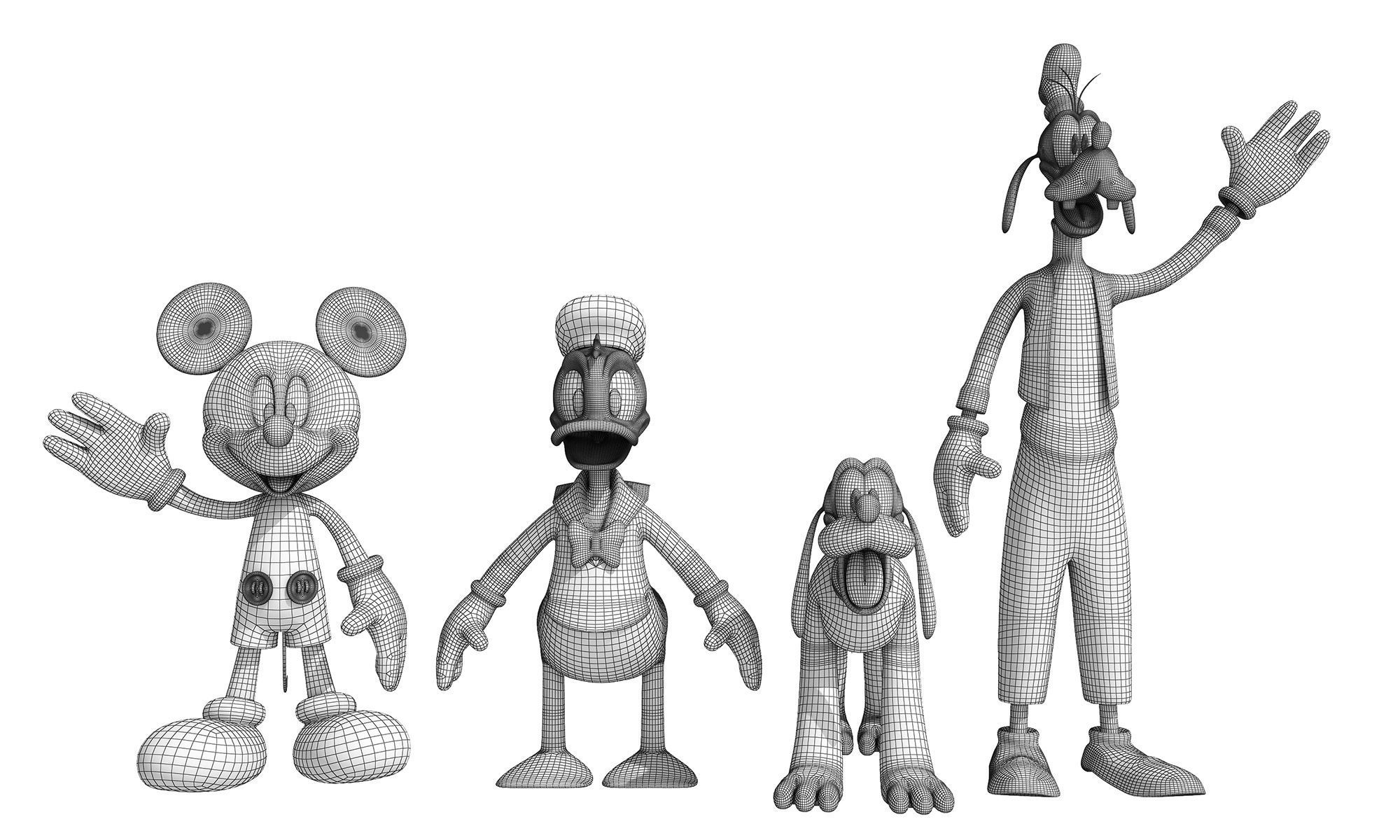 Mickey Mouse Friends  3D model_2