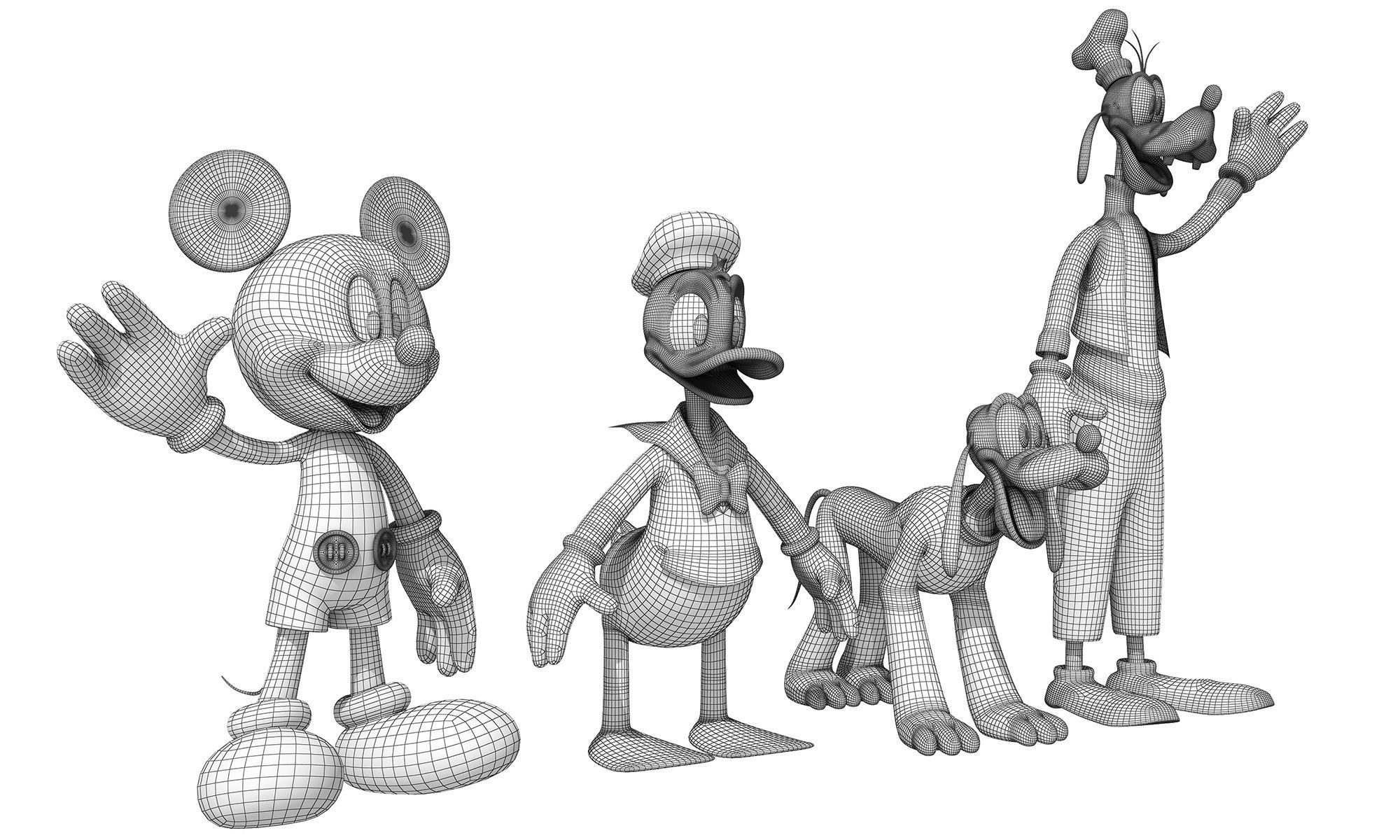 Mickey Mouse Friends  3D model_4