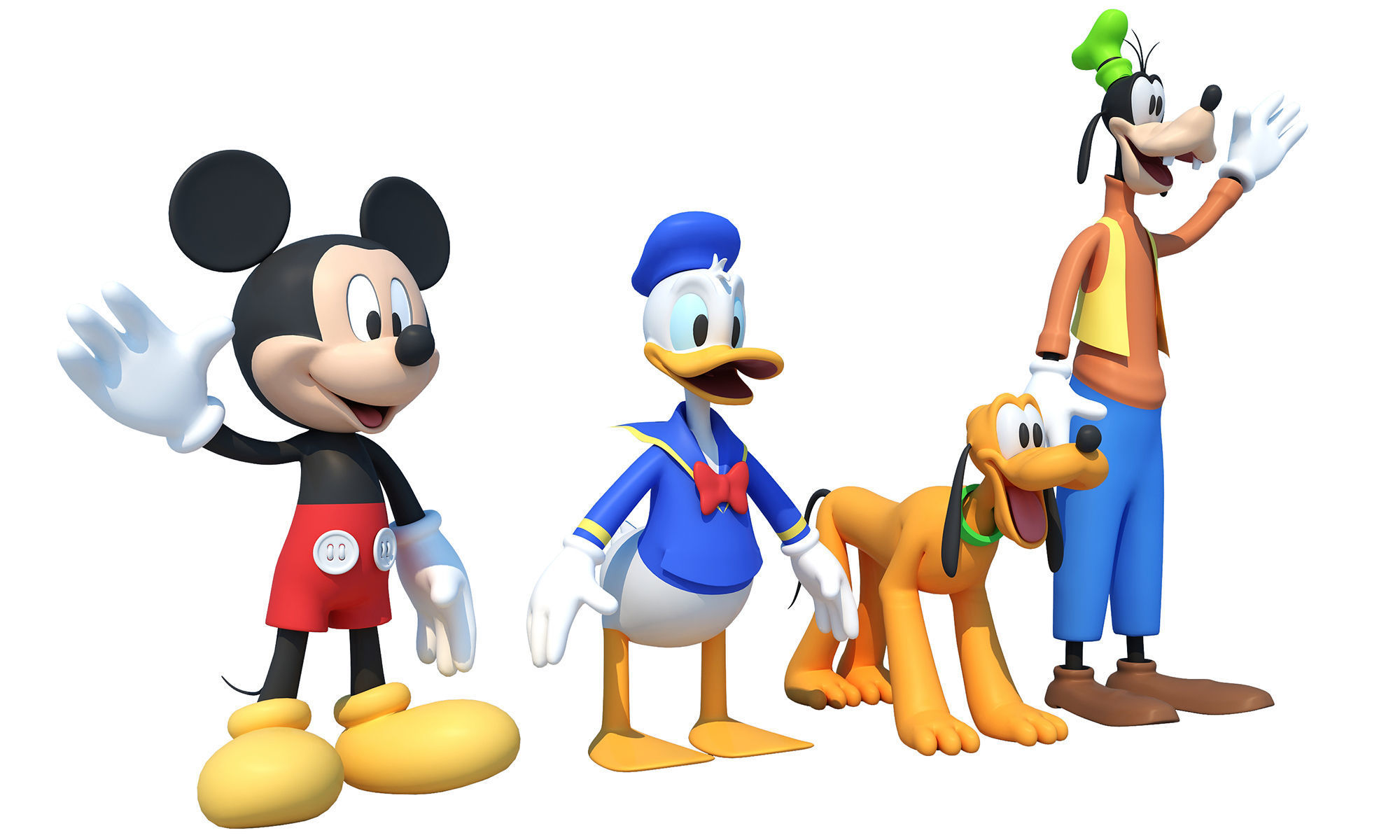 Mickey Mouse Friends  3D model_3