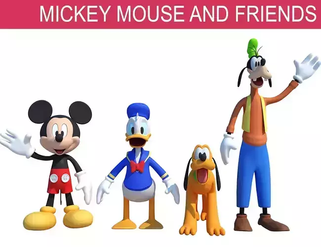 Mickey Mouse Friends  3D model