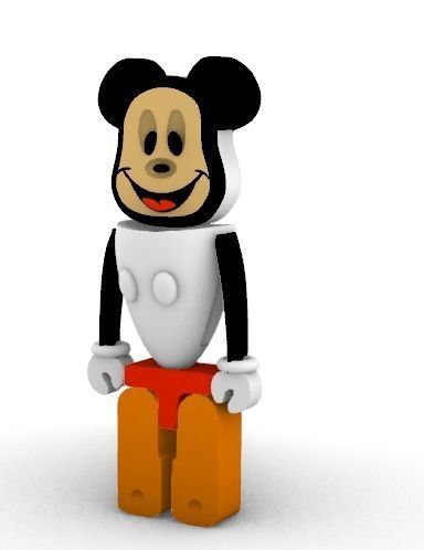Robotic Mickey Mouse Free 3D model_3