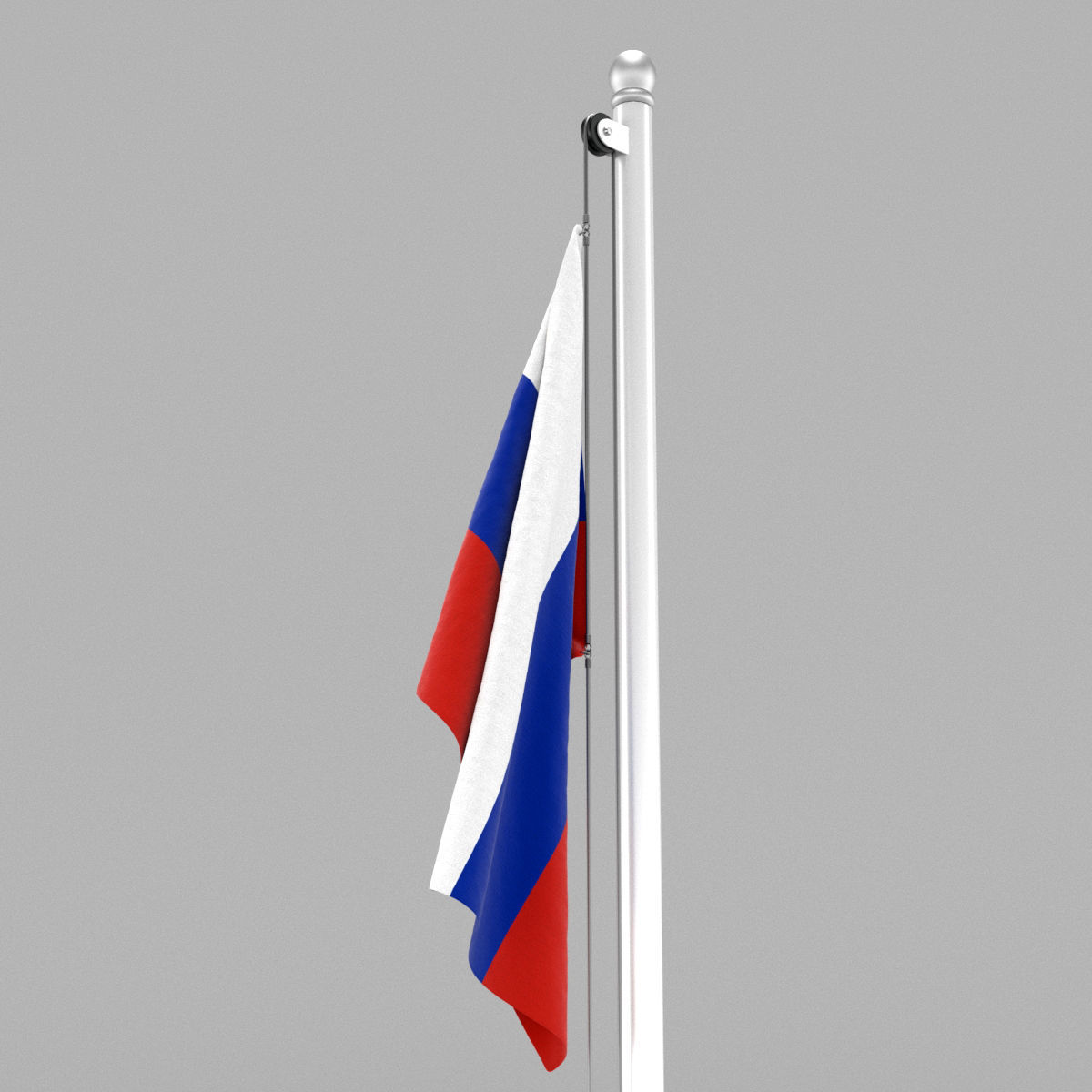 Flag of Russia 3D model_13