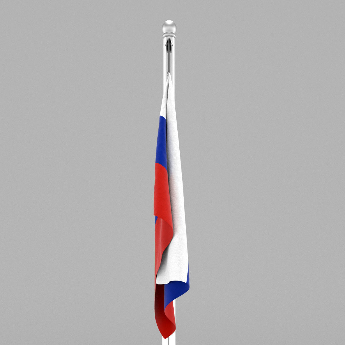 Flag of Russia 3D model_11