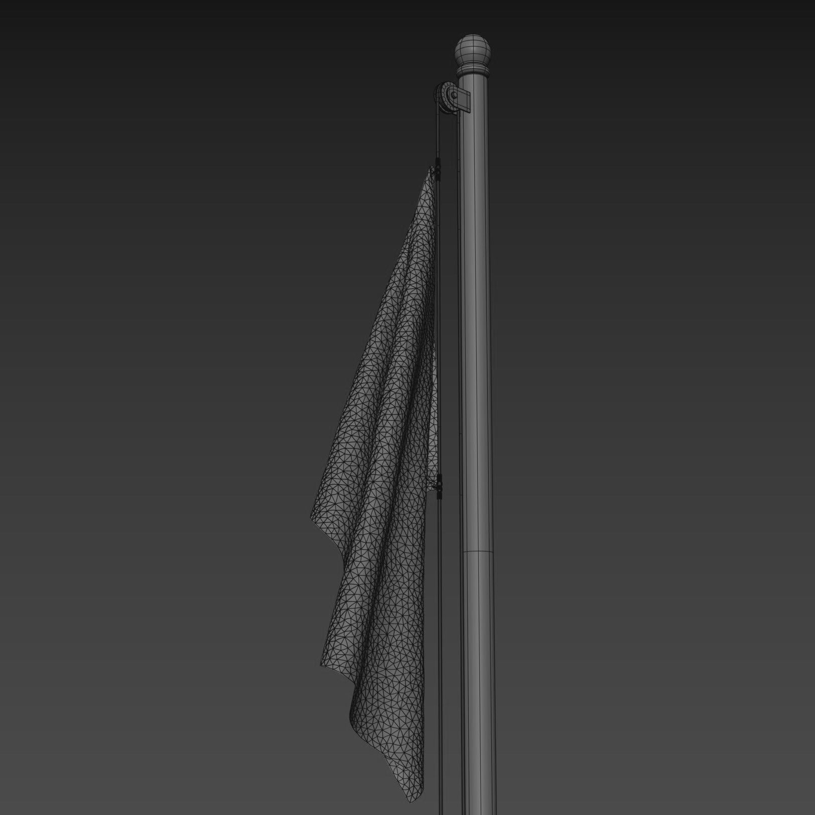 Flag of Russia 3D model_14