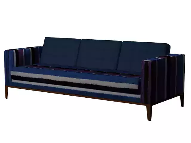 sofa model with stripes