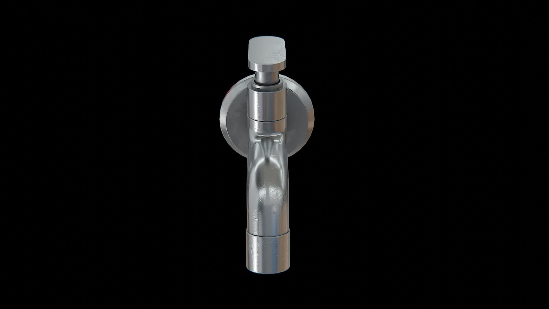Compression Tap Low-poly 3D model_3