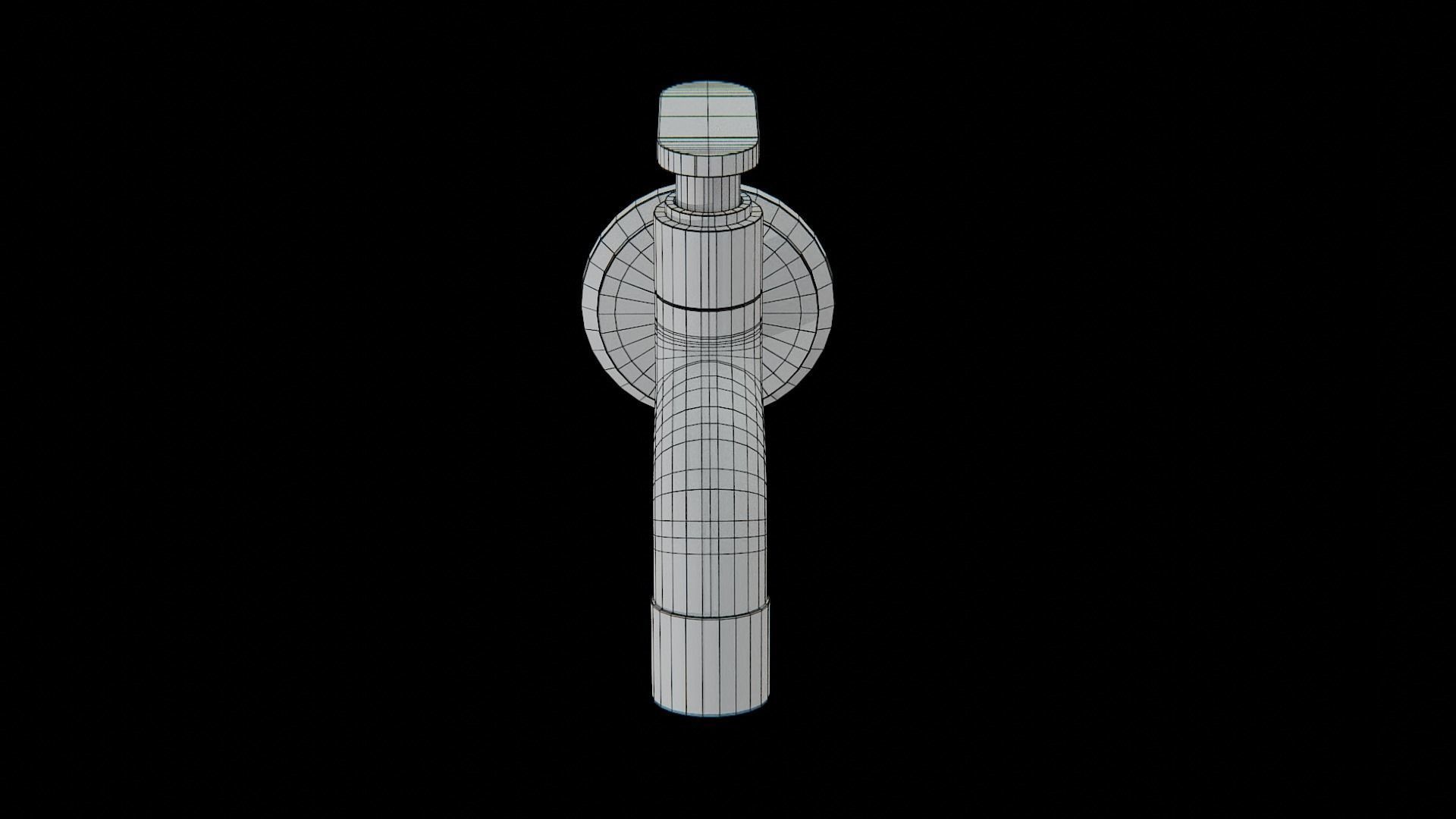 Compression Tap Low-poly 3D model_7