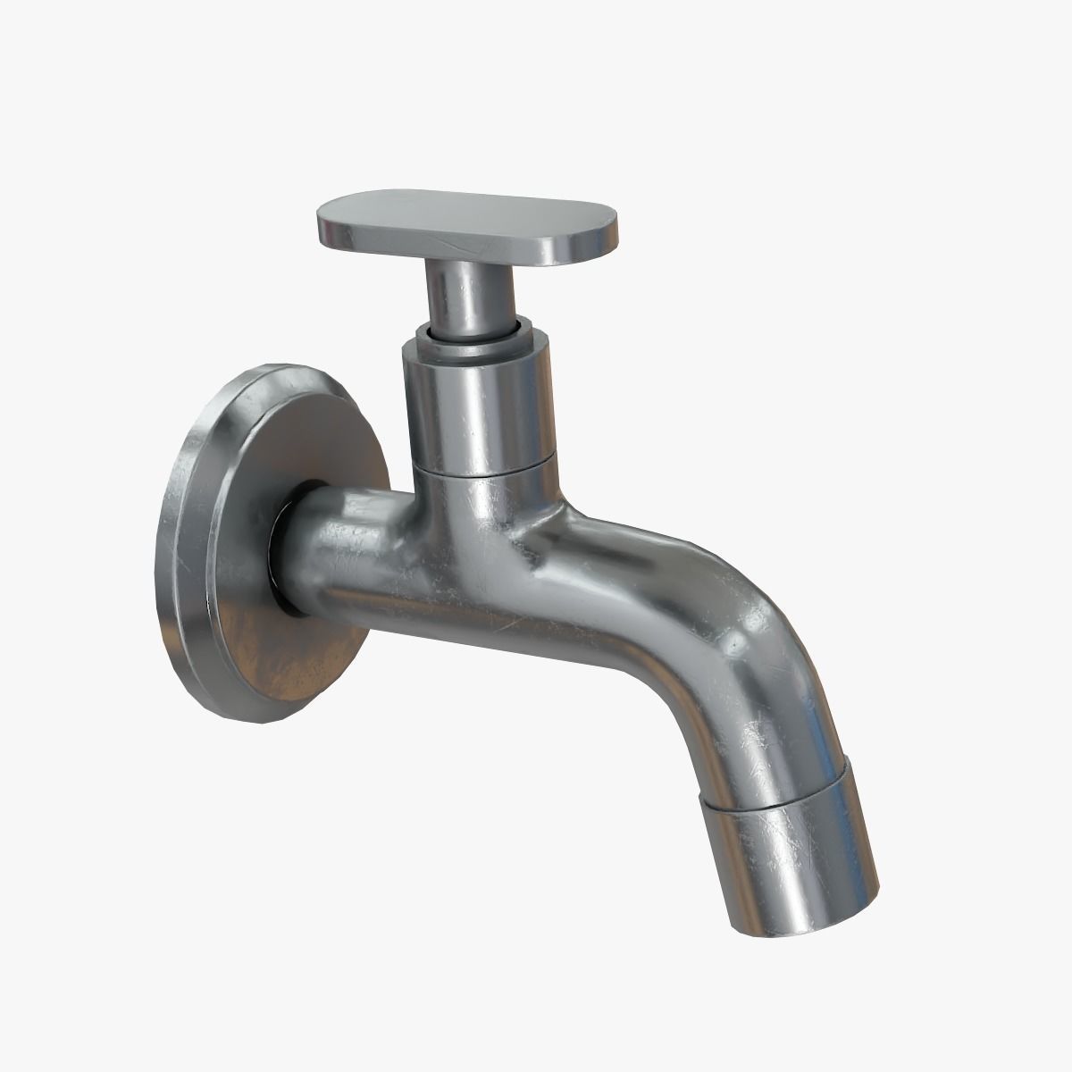Compression Tap Low-poly 3D model_5
