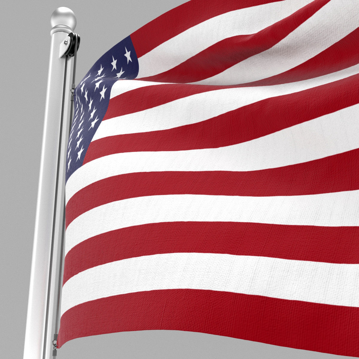 Flag of United States of America 3D model_9