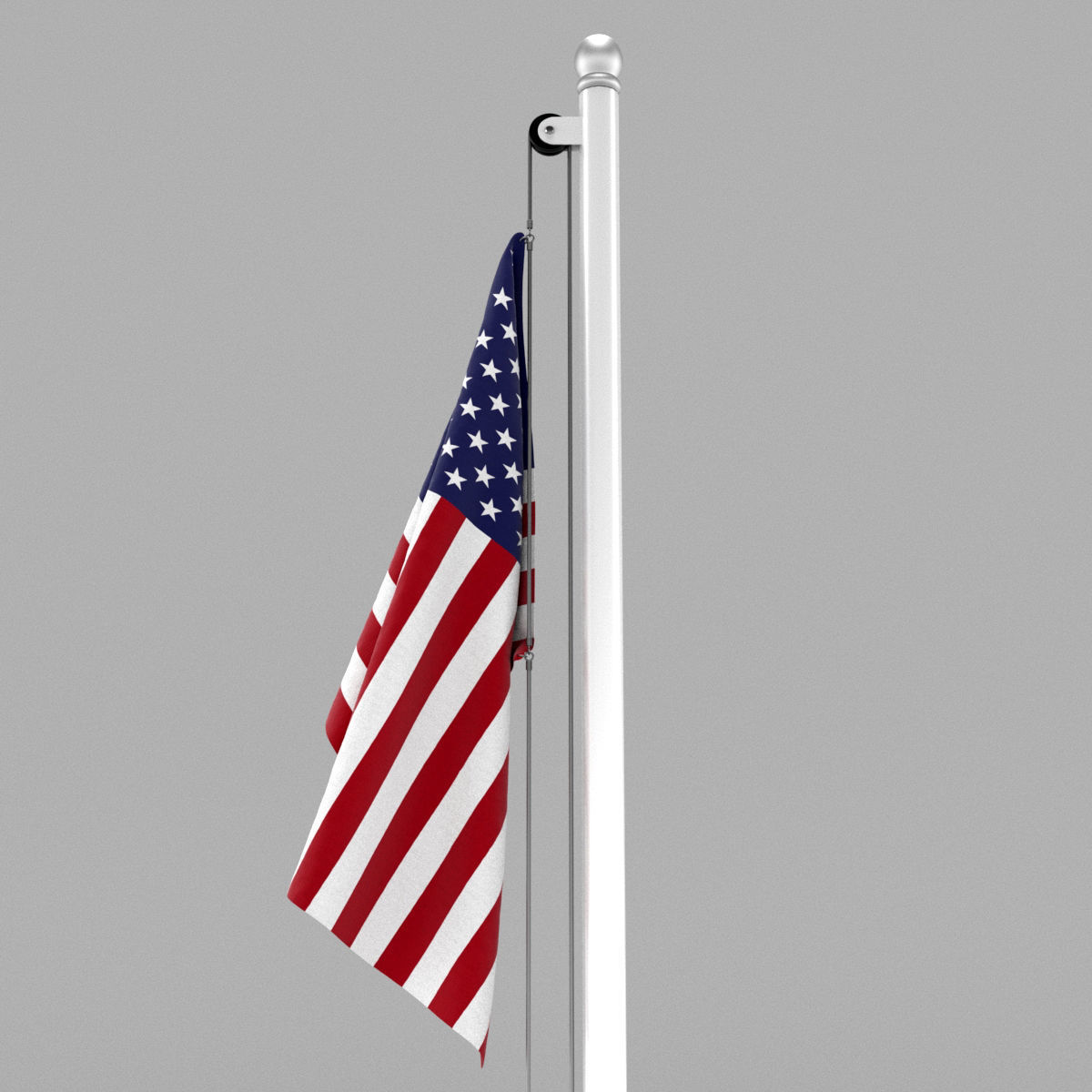 Flag of United States of America 3D model_15