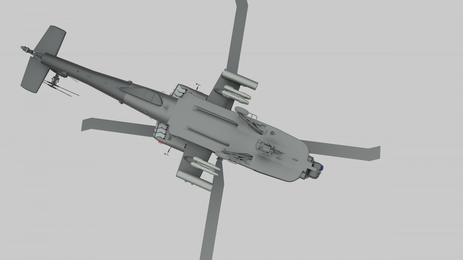 AH-64D Apache Low-poly 3D model_5