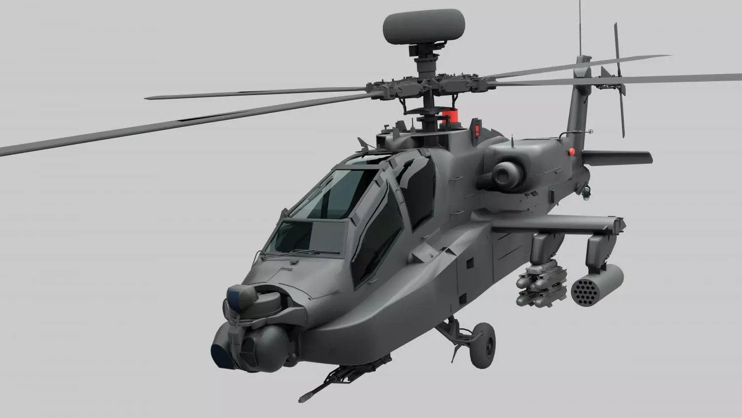 AH-64D Apache Low-poly 3D model_0