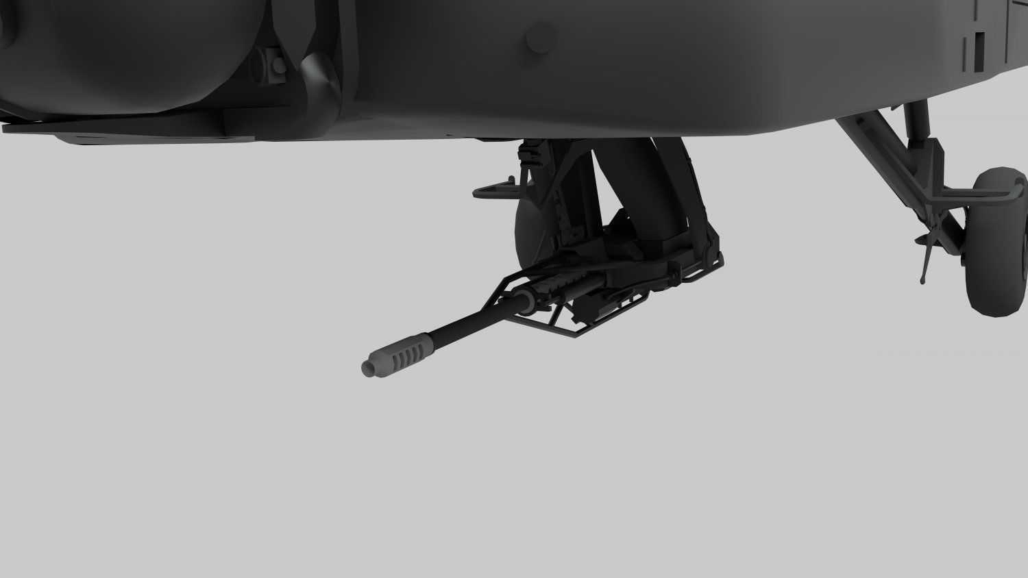 AH-64D Apache Low-poly 3D model_4