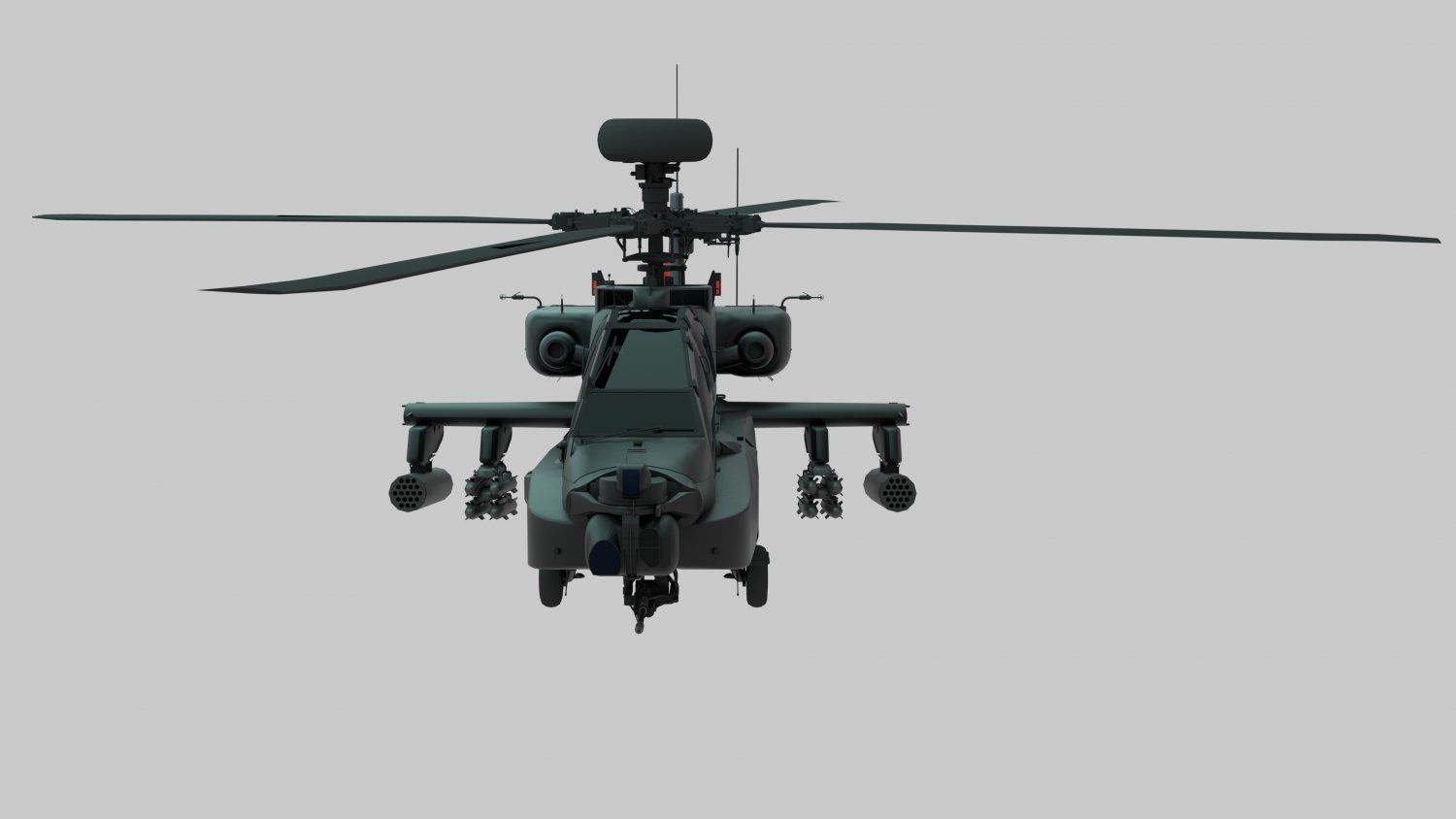 AH-64D Apache Low-poly 3D model_2