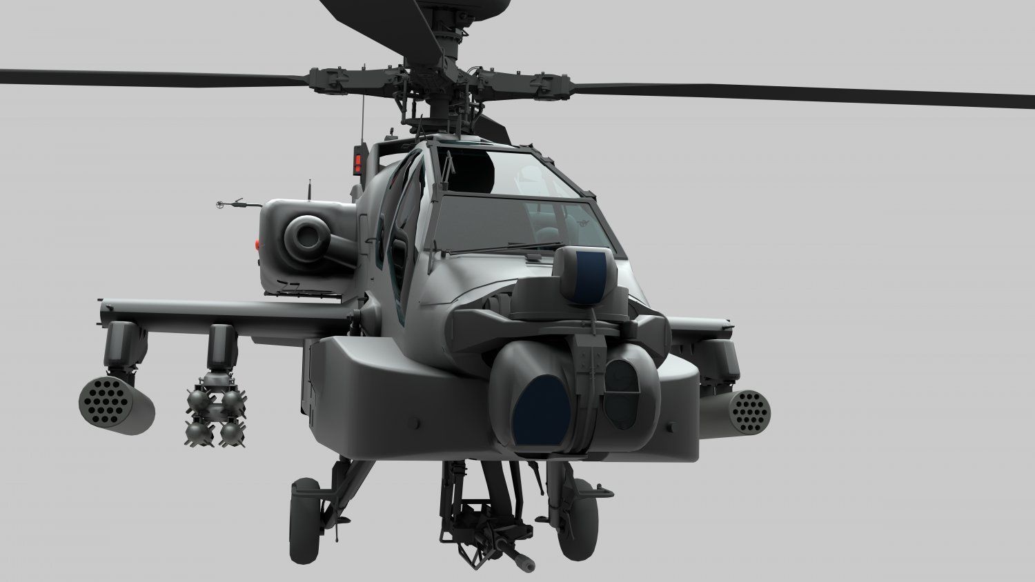 AH-64D Apache Low-poly 3D model_1