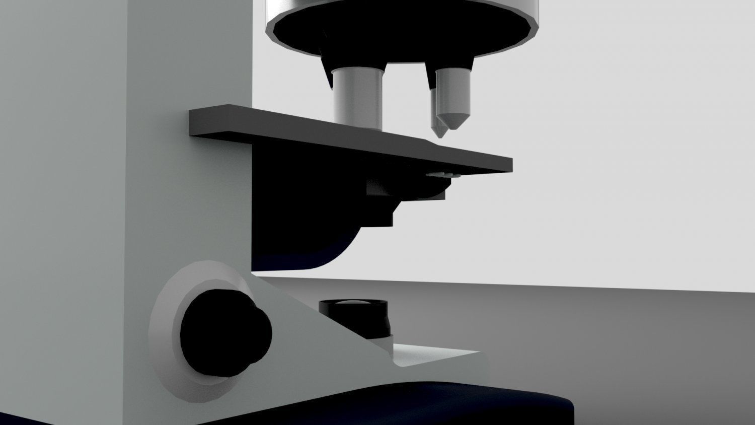 Compound Microscope Low-poly 3D model_8