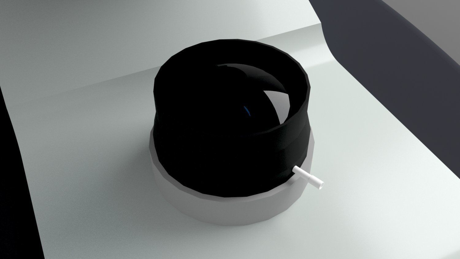 Compound Microscope Low-poly 3D model_7