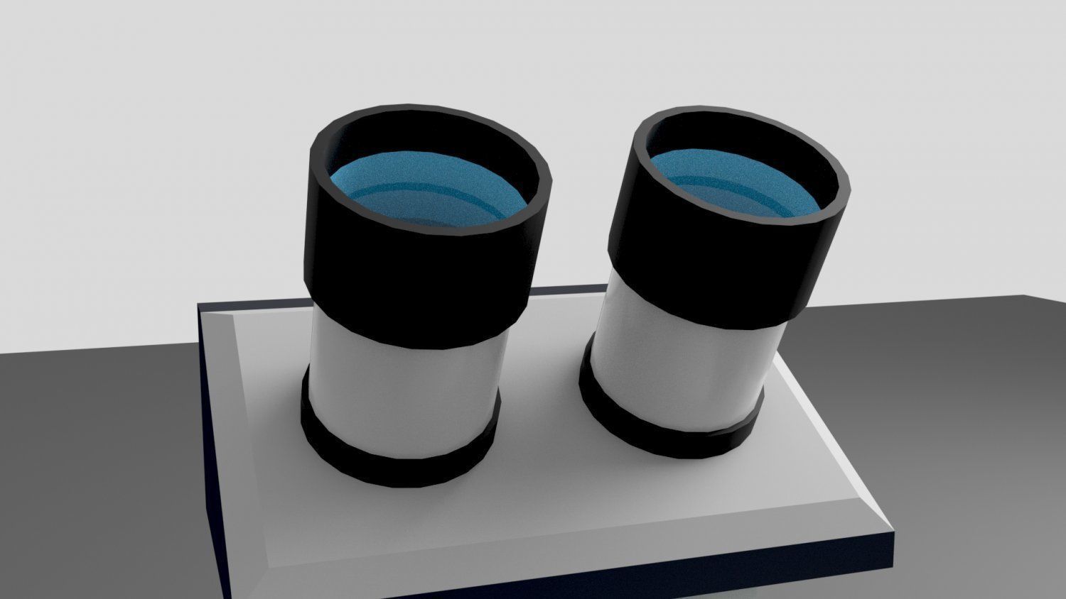 Compound Microscope Low-poly 3D model_5