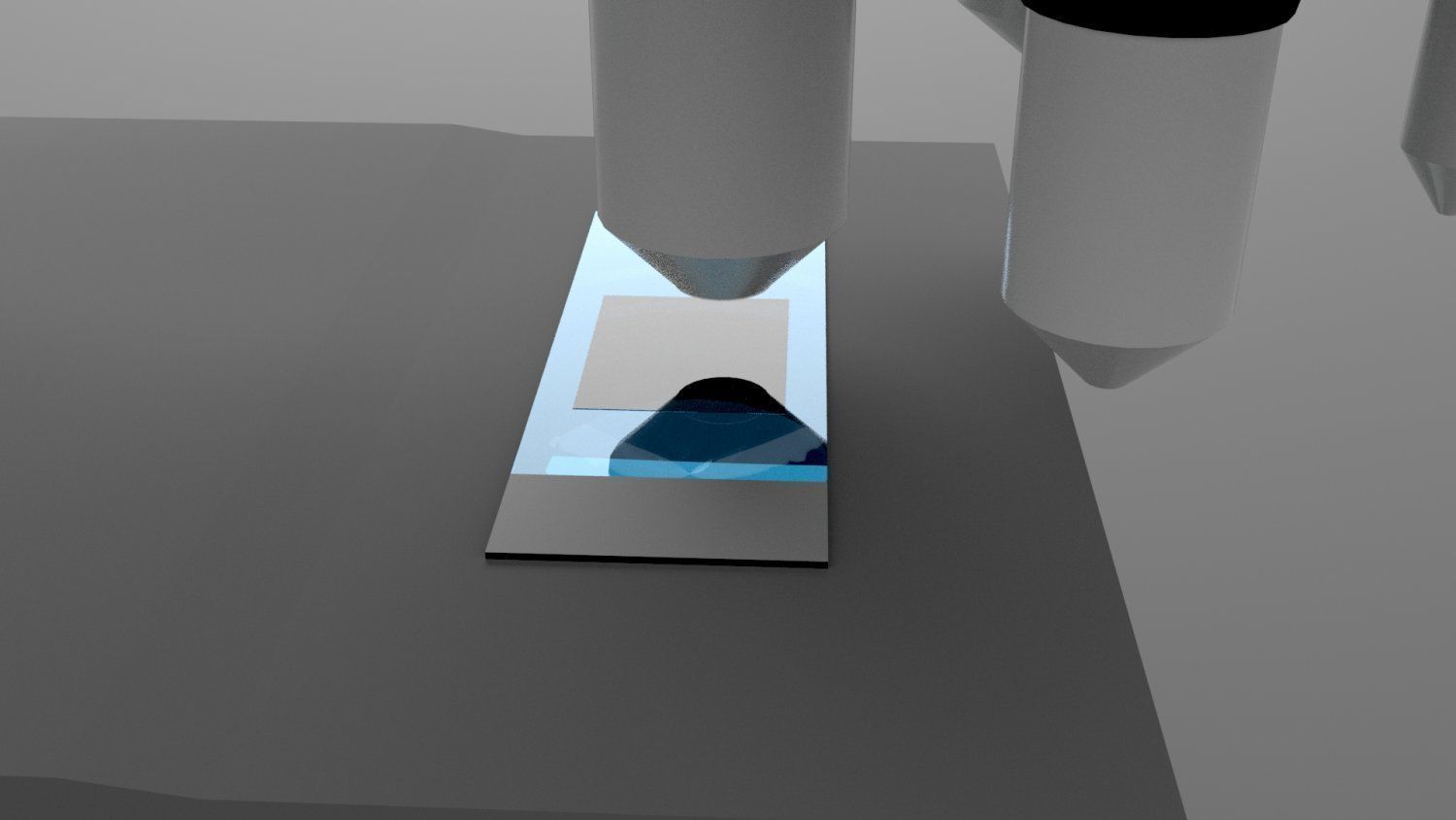 Compound Microscope Low-poly 3D model_10