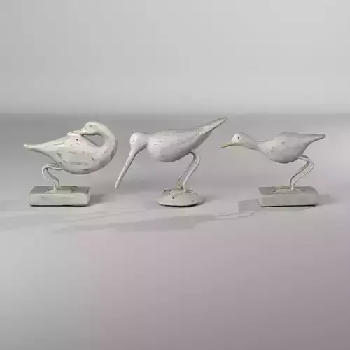 Asbury Seabird Flock Decor 3 Piece Fingurine Set