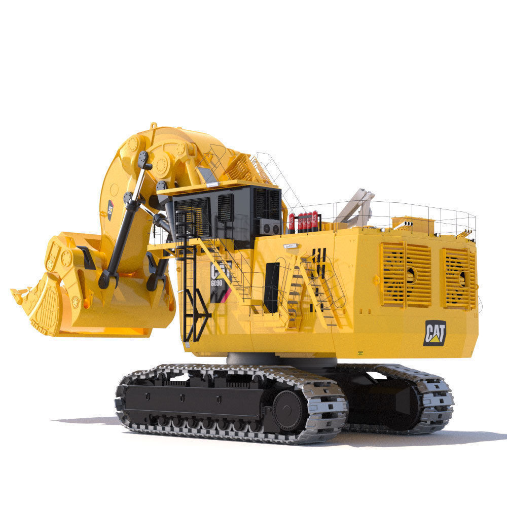 Mining Excavator Cat 6090 FS 3D model_4