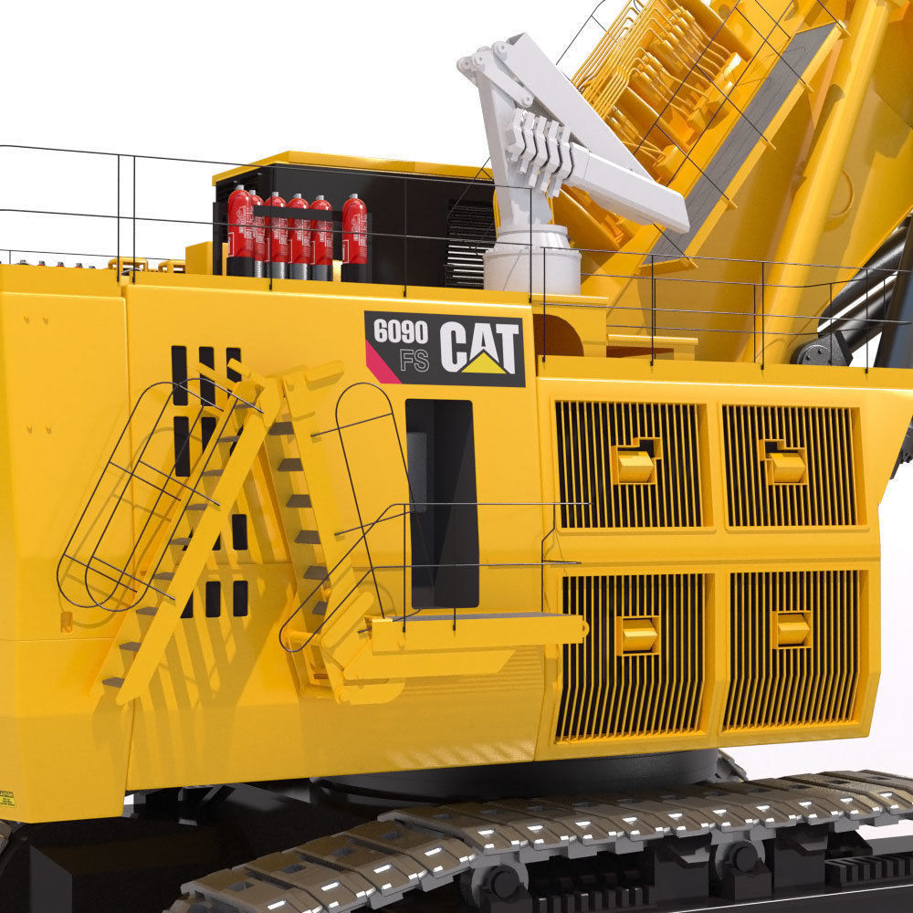 Mining Excavator Cat 6090 FS 3D model_13