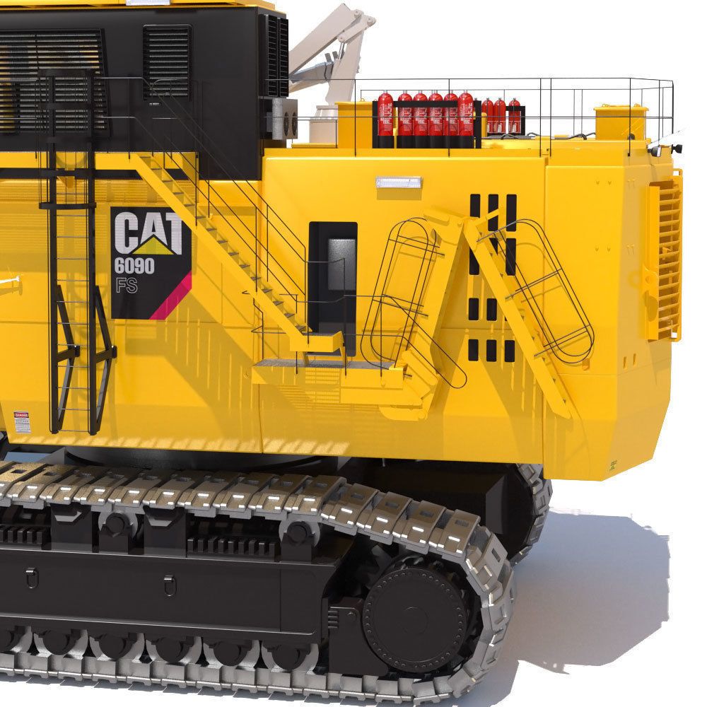 Mining Excavator Cat 6090 FS 3D model_10