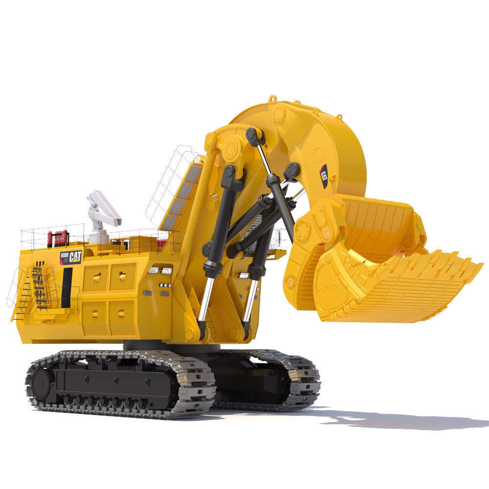 Mining Excavator Cat 6090 FS 3D model_2