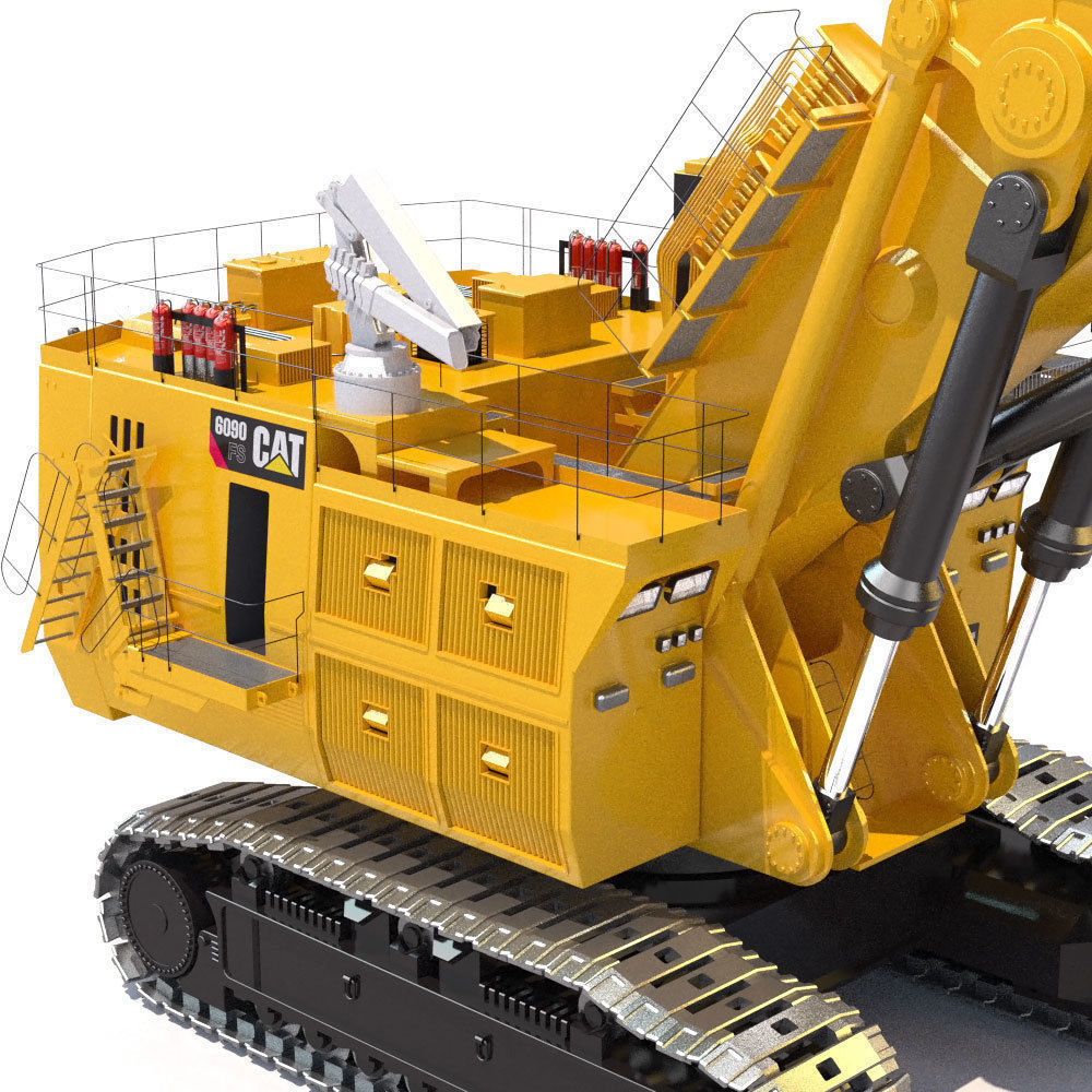 Mining Excavator Cat 6090 FS 3D model_17
