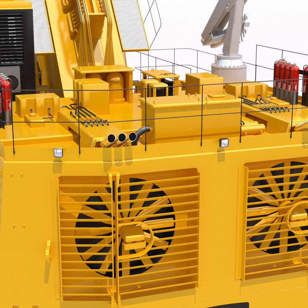 Mining Excavator Cat 6090 FS 3D model_16