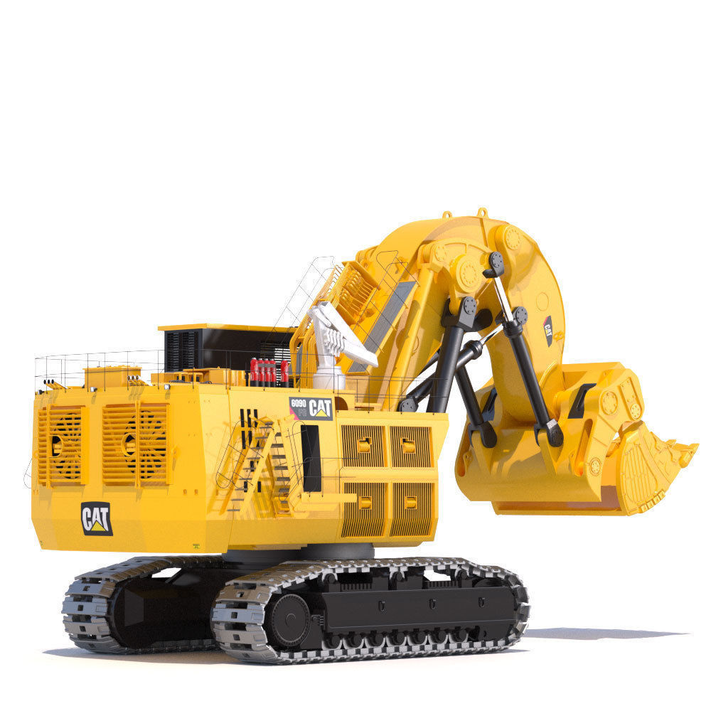 Mining Excavator Cat 6090 FS 3D model_3