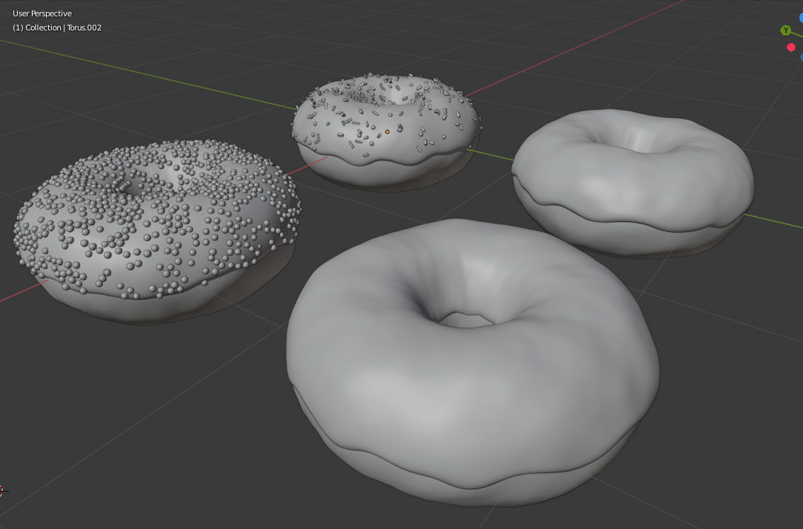 Donut Doughnut 3D model_5
