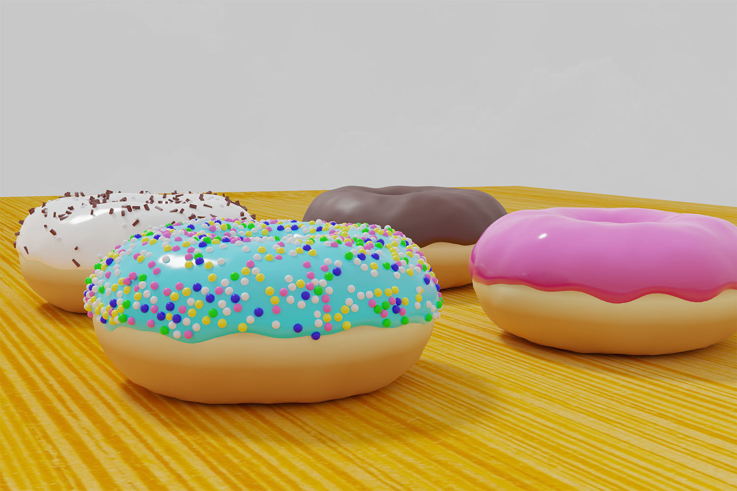 Donut Doughnut 3D model_2