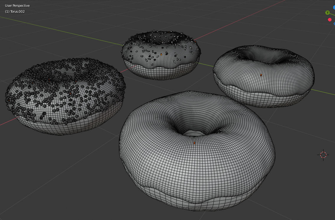 Donut Doughnut 3D model_6