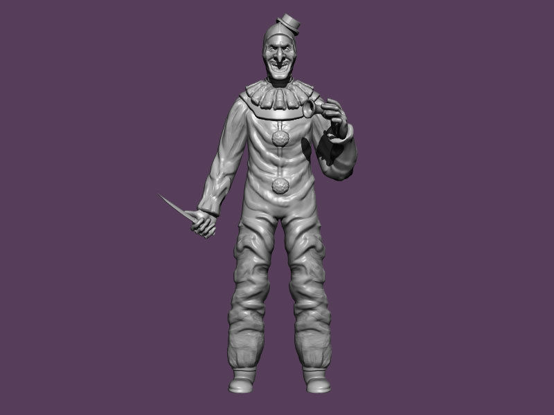 Arty the clown 3D print model_2