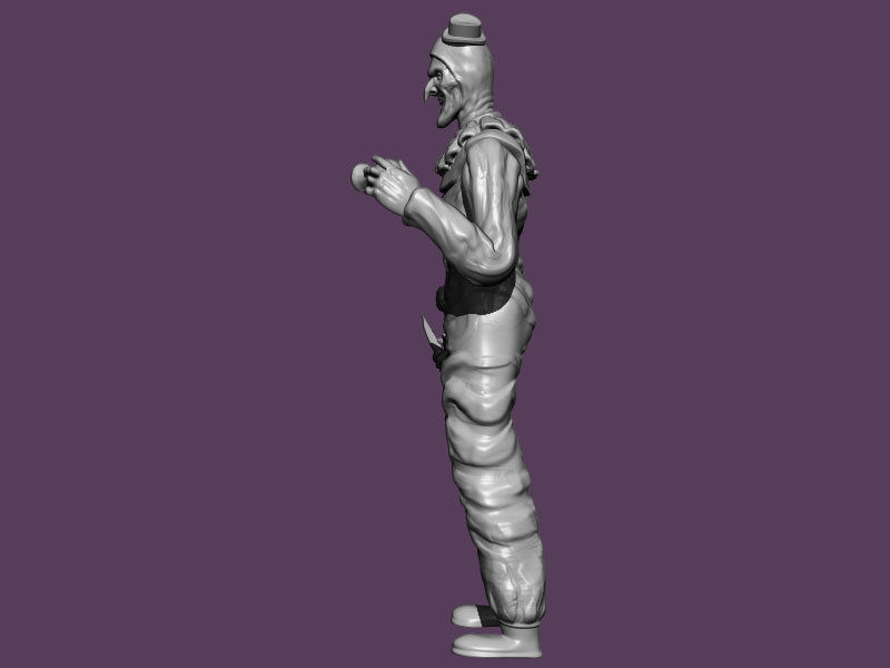 Arty the clown 3D print model_4