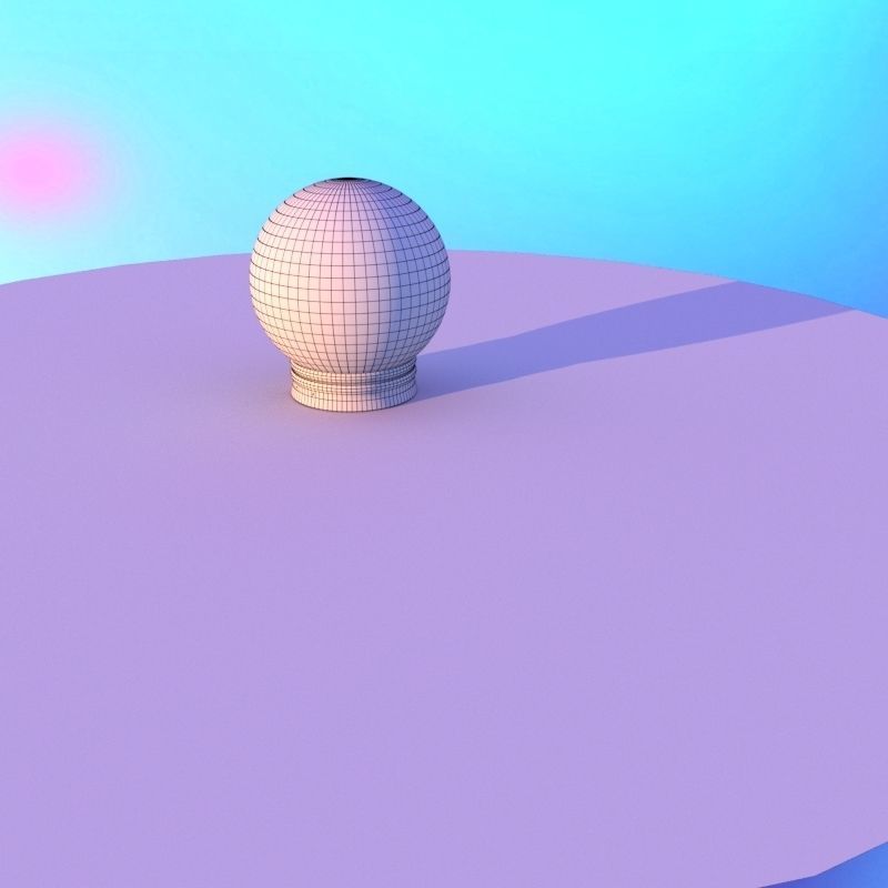 Snow globe with the Ship  3D model_10