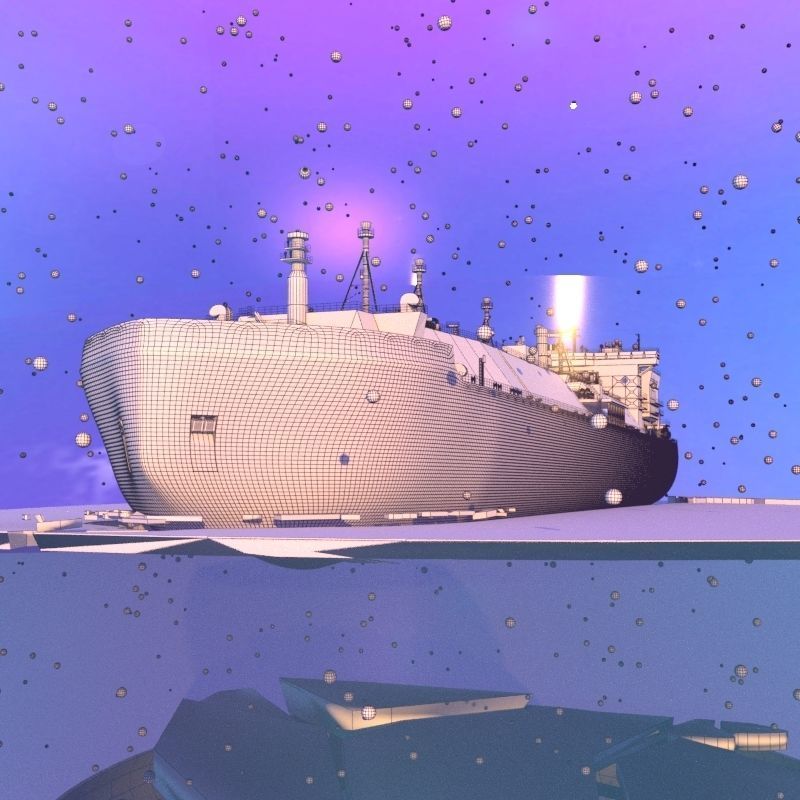 Snow globe with the Ship  3D model_8