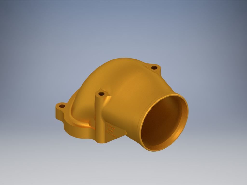C20xe Powercap 71 mm no fitting RIGHT PIPE 3D print model_2