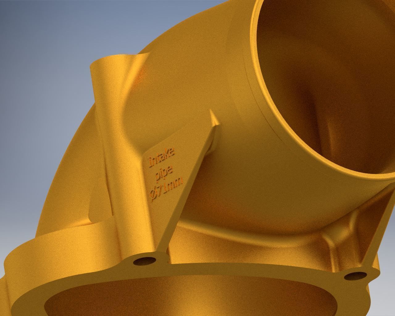 C20xe Powercap 71 mm no fitting RIGHT PIPE 3D print model_9