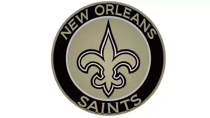 New Orleans Saints disc 3D model