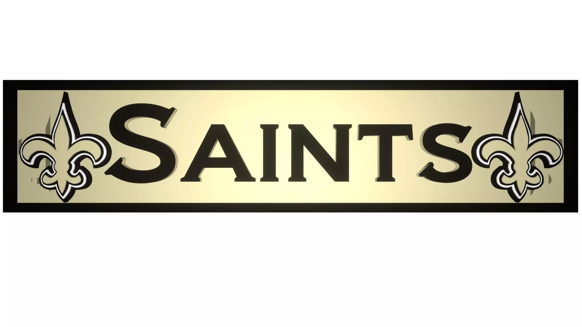 Saints plate 3D model_0