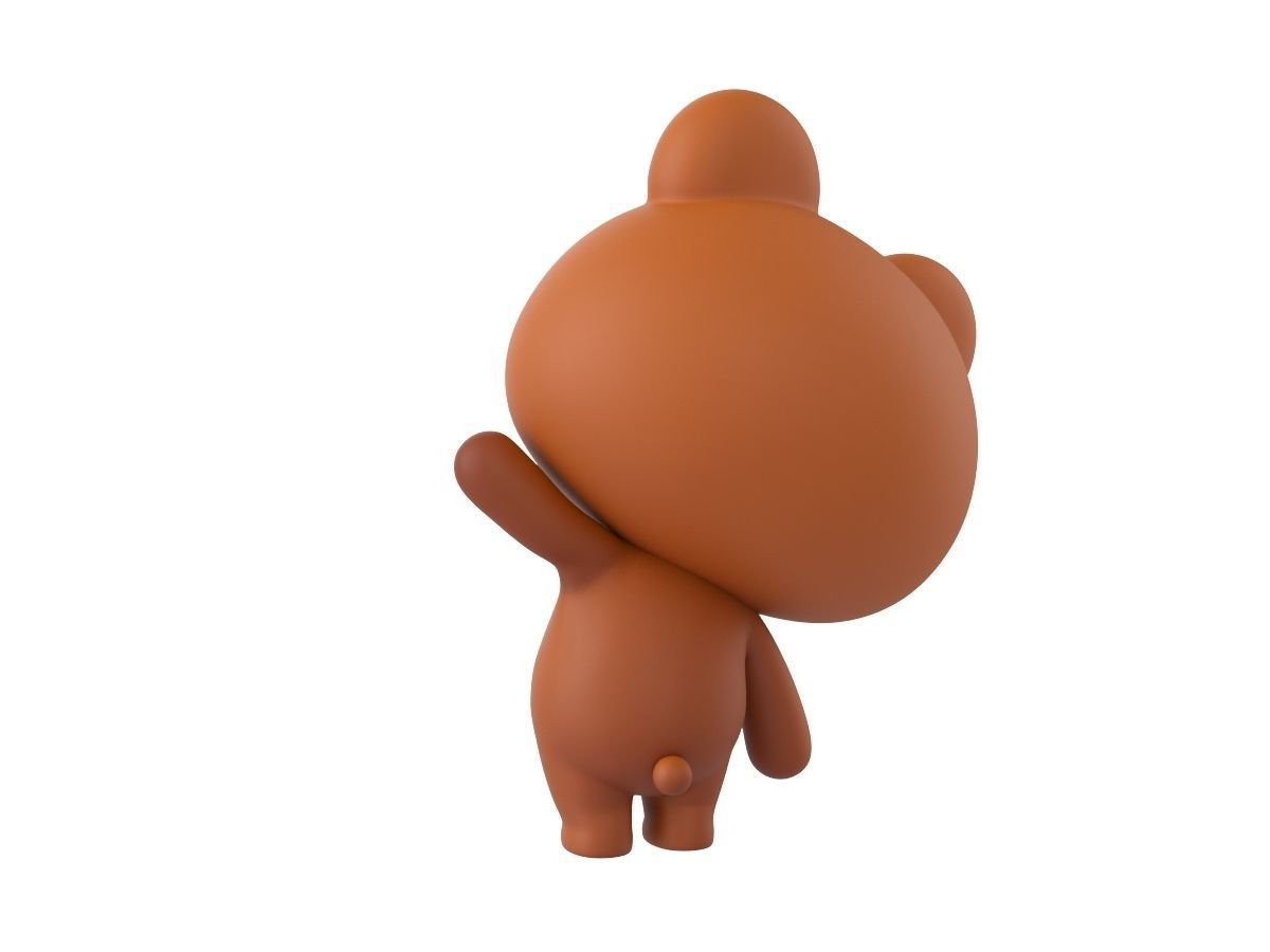 Character038 Rigged Bear 3D model_3