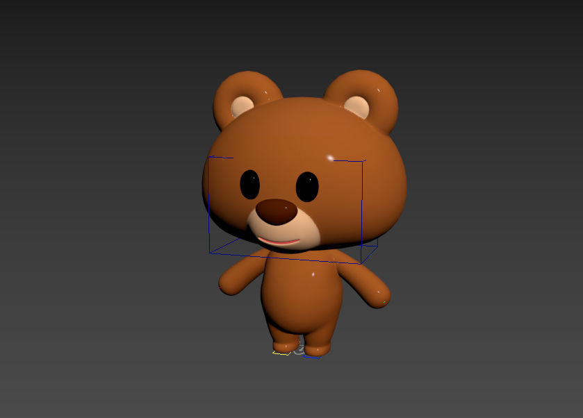 Character038 Rigged Bear 3D model_4