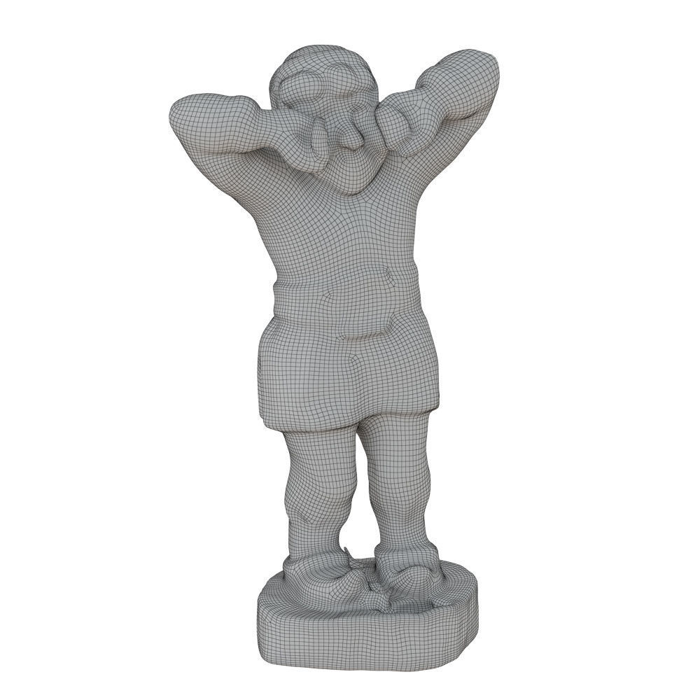 Weeping Gnome Garden Figurine 3D model_6