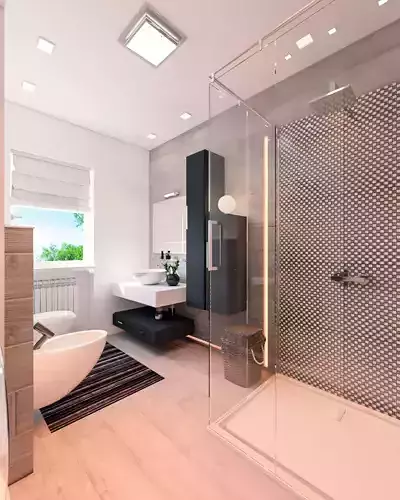 Italian Bathroom - Vray ready - ALL furniture included 3D model