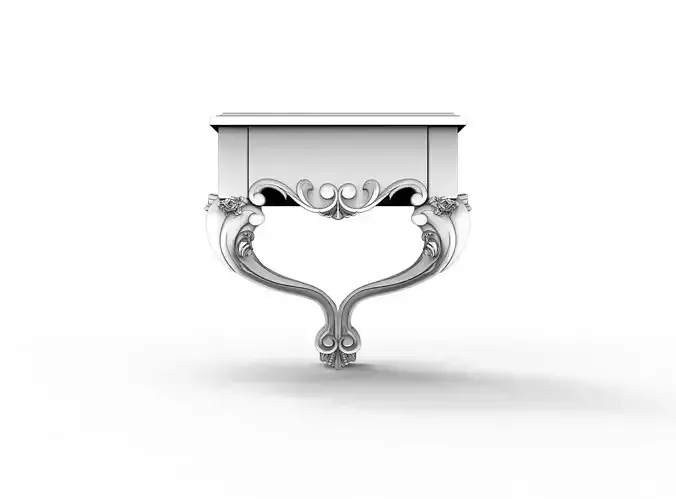 Carved hanging shelf