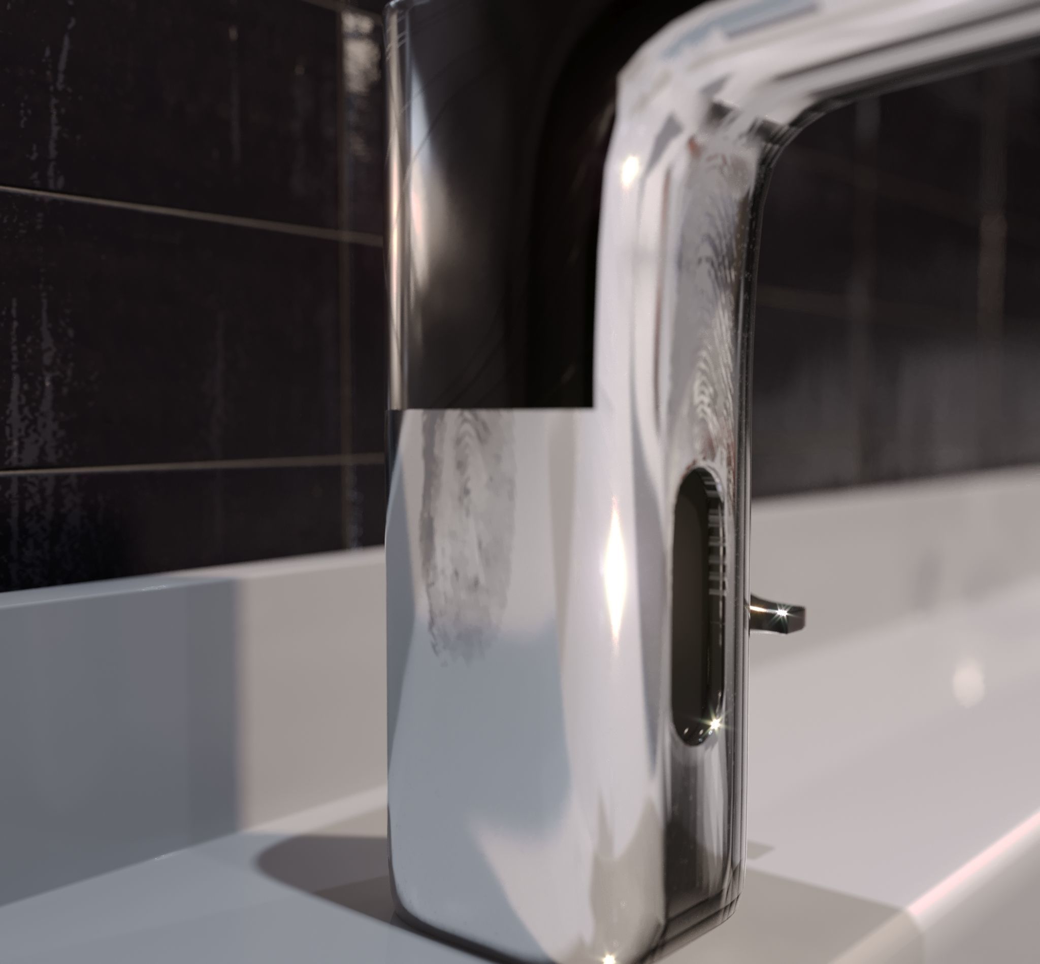 Photorealistic Modern Tap Free low-poly 3D model_2